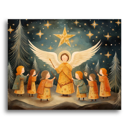 Angel and Choir Children – Paint by Numbers Kit