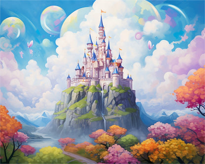 Enchanted Castle Realm – Paint by Numbers Kit