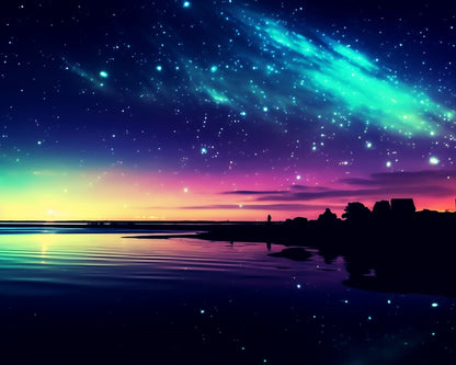 Celestial Twilight Shore – Paint by Numbers Kit