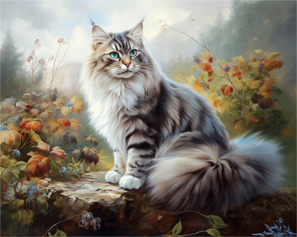 Regal Forest Cat – Paint by Numbers Kit