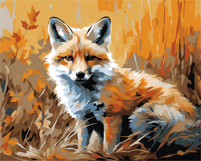 Autumn Fox Portrait – Paint by Numbers Kit