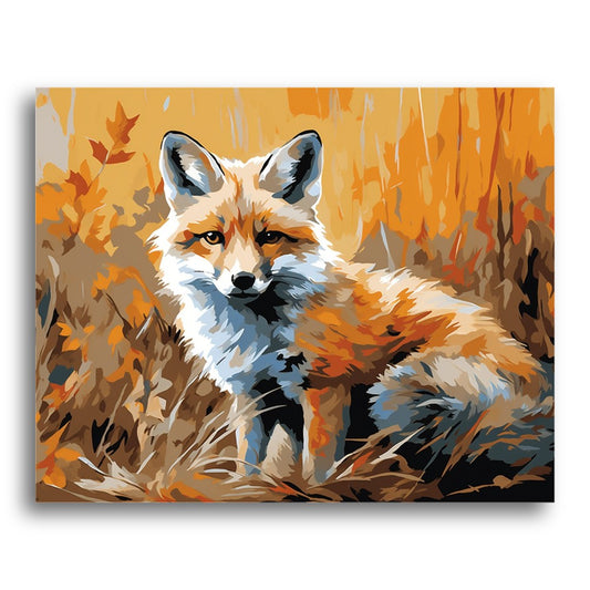 Autumn Fox Portrait – Paint by Numbers Kit
