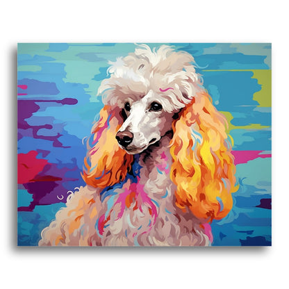 Vibrant Poodle Portrait – Paint by Numbers Kit