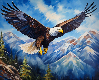 Majestic Bald Eagle – Paint by Numbers Kit