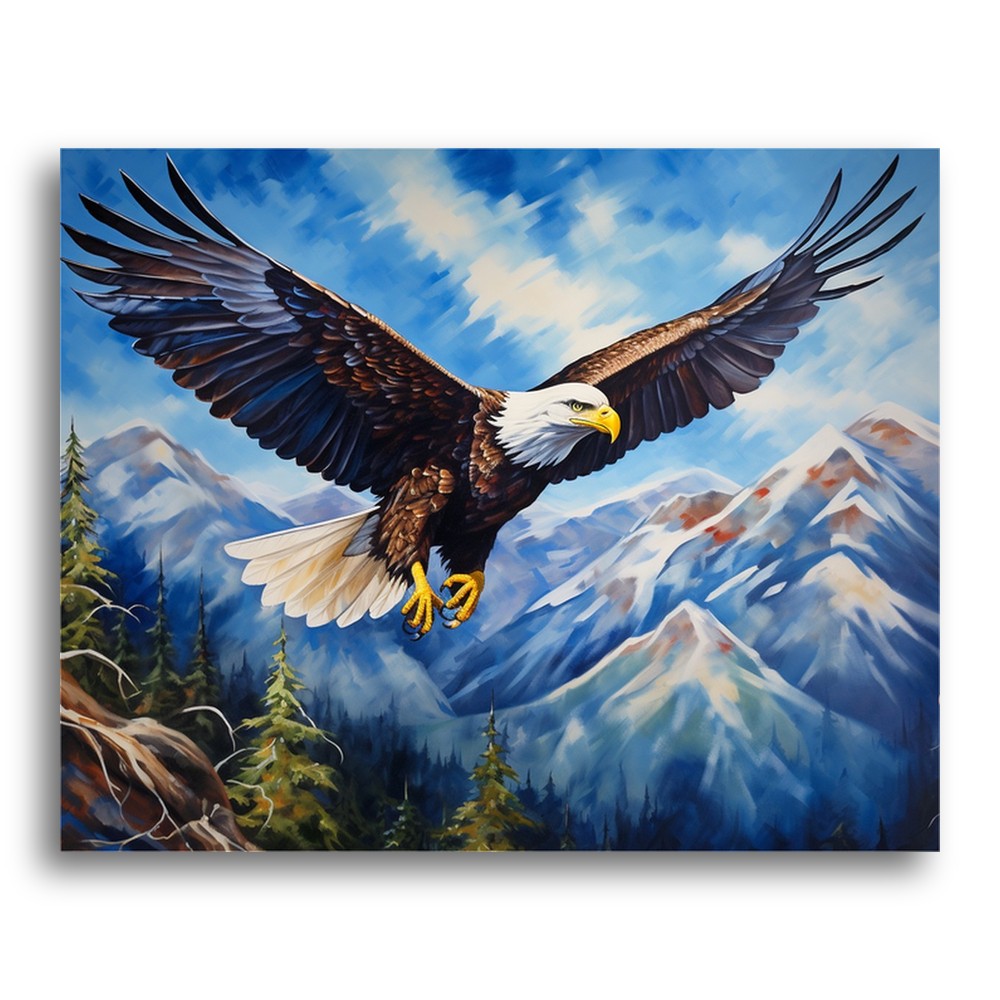 Majestic Bald Eagle – Paint by Numbers Kit