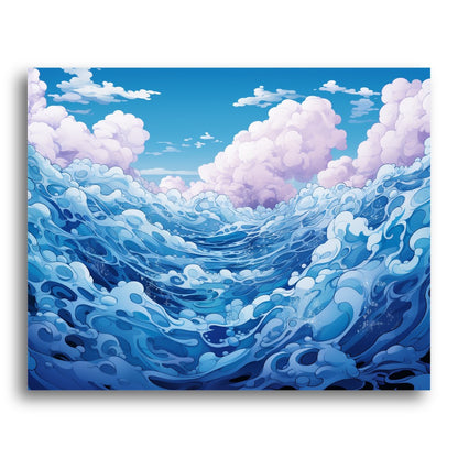 Celestial Ocean Waves – Paint by Numbers Kit