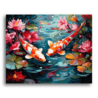 Koi Pond Harmony – Paint by Numbers Kit