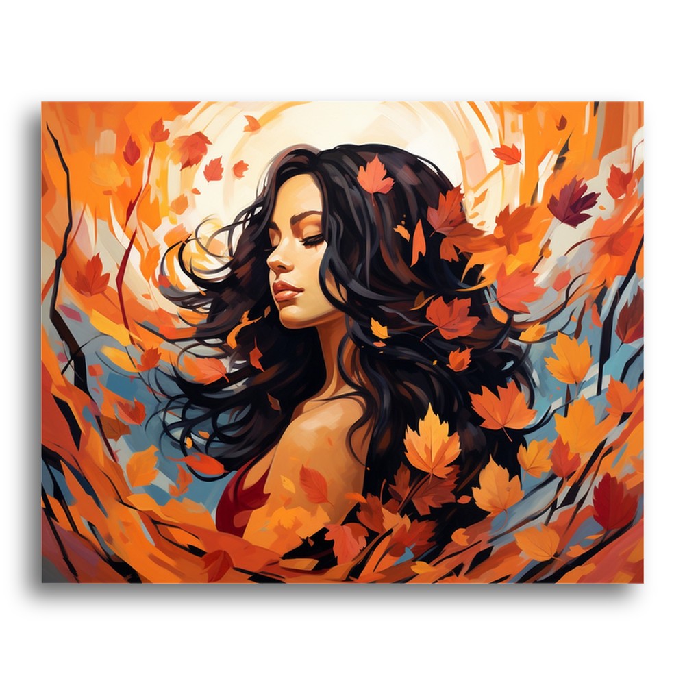 Autumn Breeze Woman – Paint by Numbers Kit