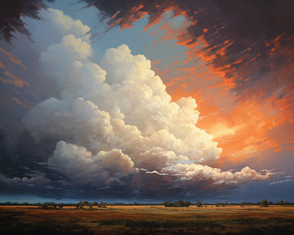 Sunset Storm Clouds – Paint by Numbers Kit