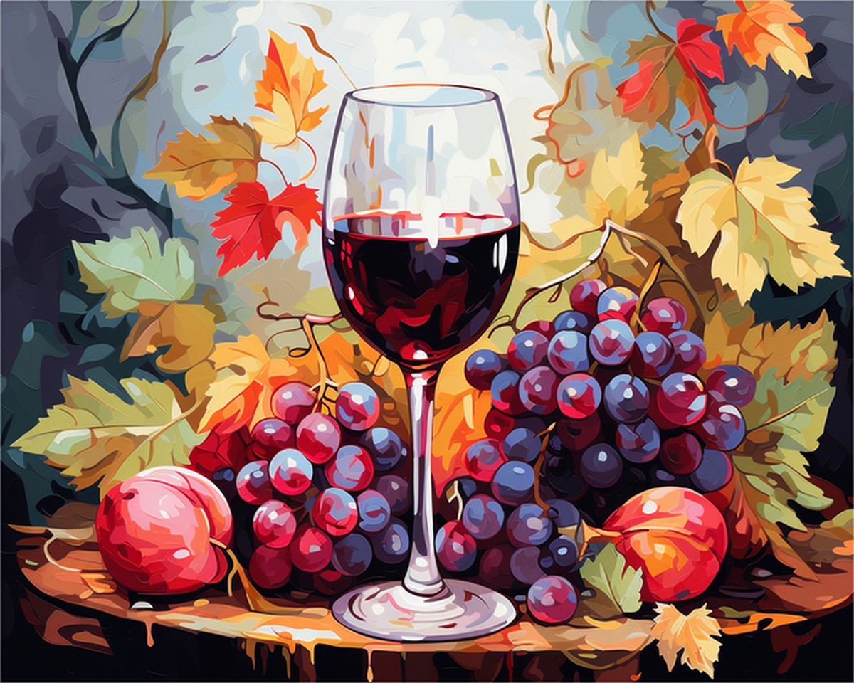 Autumn Wine Harvest – Paint by Numbers Kit