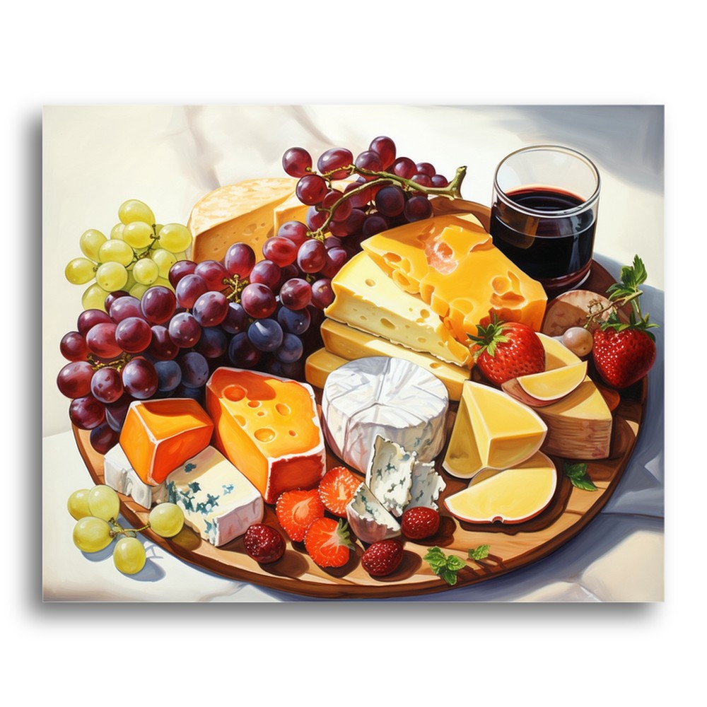 Gourmet Cheese Platter – Paint by Numbers Kit