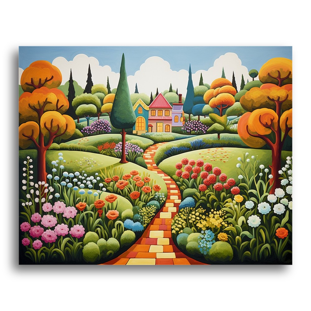 Garden Path Cottage – Paint by Numbers Kit