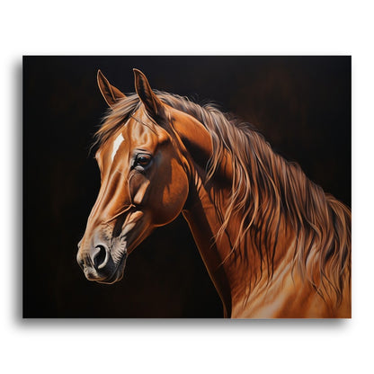 Majestic Chestnut Horse – Paint by Numbers Kit