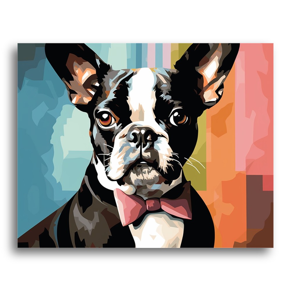 Dapper Boston Terrier – Paint by Numbers Kit