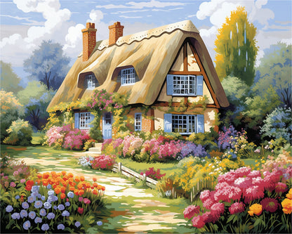 Cottage Garden Bloom – Paint by Numbers Kit