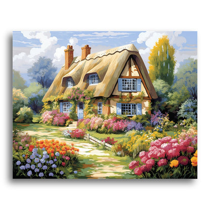 Cottage Garden Bloom – Paint by Numbers Kit