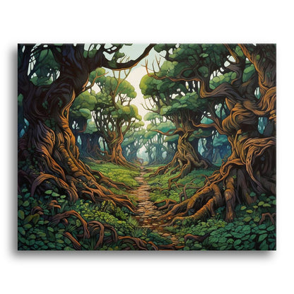 Enchanted Forest Path – Paint by Numbers Kit