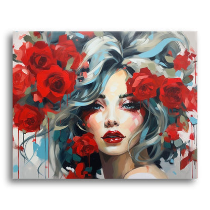 Rose Crowned Woman – Paint by Numbers Kit