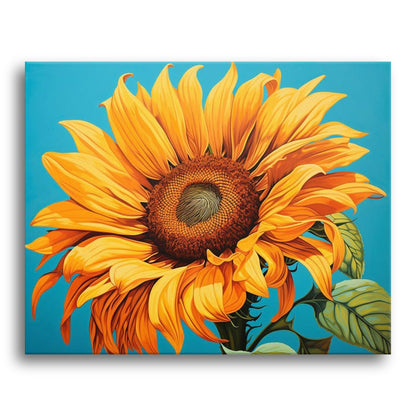 Radiant Sunflower Bloom – Paint by Numbers Kit
