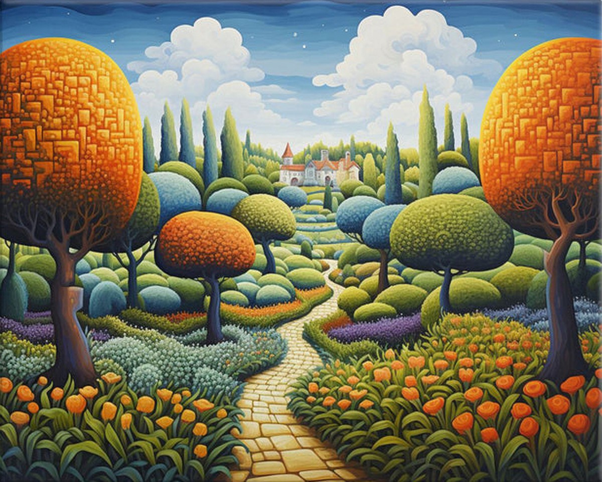 Enchanted Garden Path – Paint by Numbers Kit