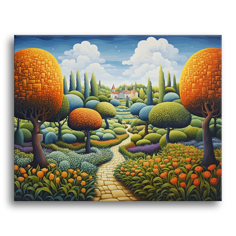 Enchanted Garden Path – Paint by Numbers Kit