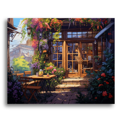 Cosy Café Garden – Paint by Numbers Kit