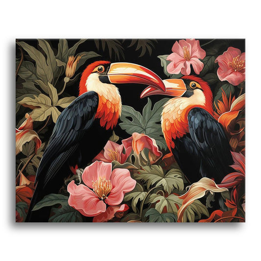 Tropical Toucan Pair – Paint by Numbers Kit