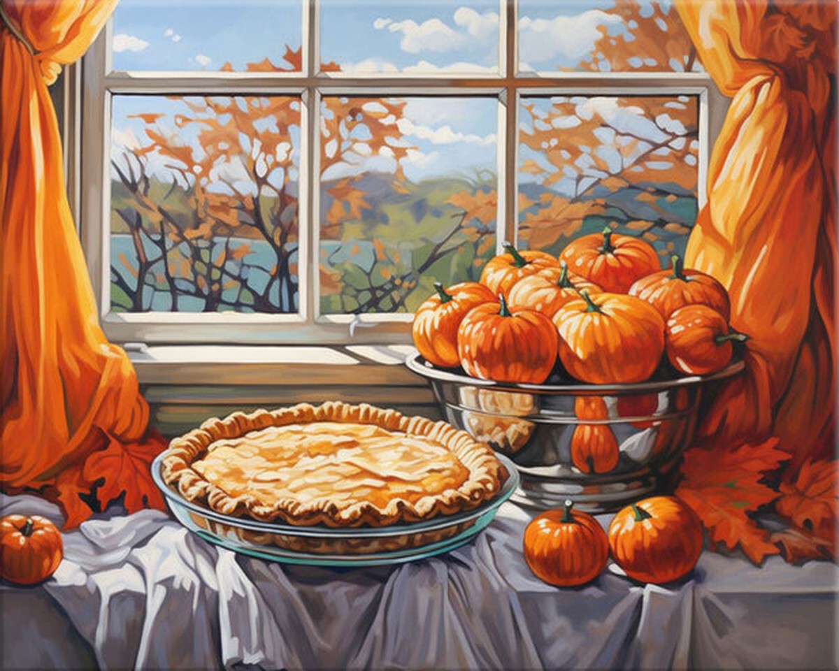 Autumn Pumpkin Harvest – Paint by Numbers Kit