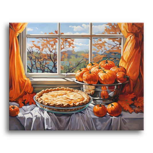 Autumn Pumpkin Harvest – Paint by Numbers Kit