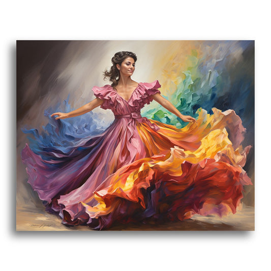 Vibrant Dancing Dress – Paint by Numbers Kit