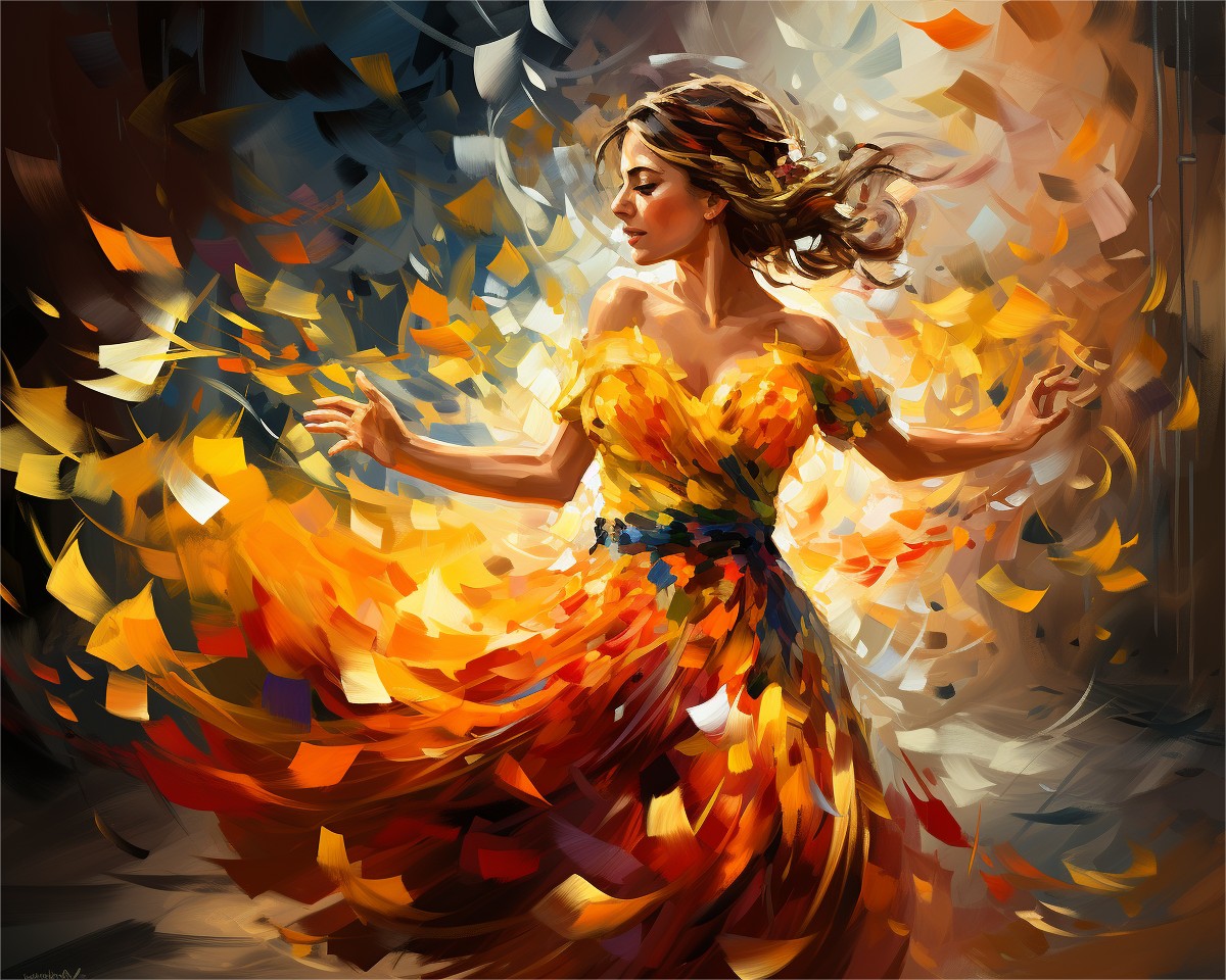 Fiery Dance Woman – Paint by Numbers Kit