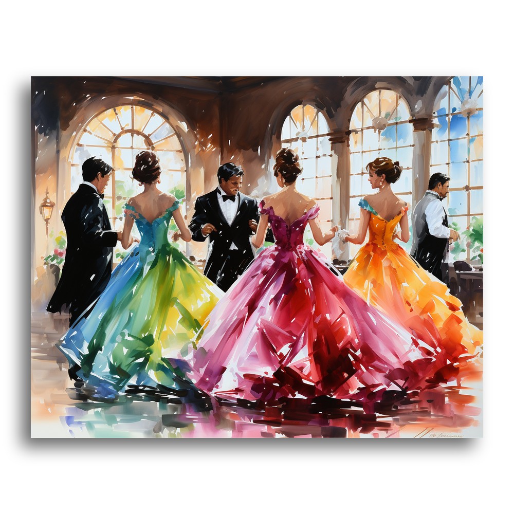 Elegant Ballroom Dance – Paint by Numbers Kit