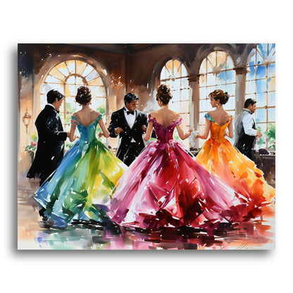 Elegant Ballroom Dance – Paint by Numbers Kit
