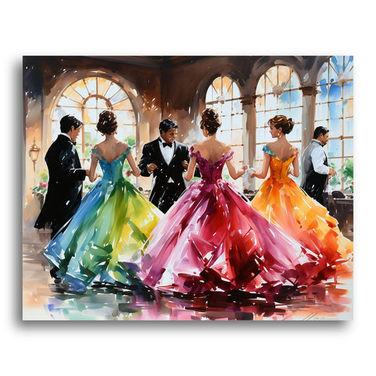 Elegant Ballroom Dance – Paint by Numbers Kit