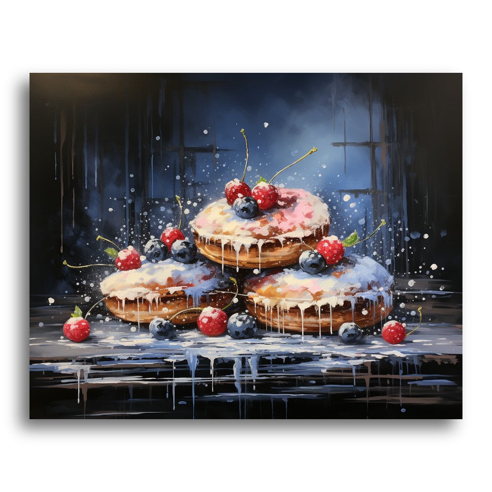 Glazed Berry Donuts – Paint by Numbers Kit