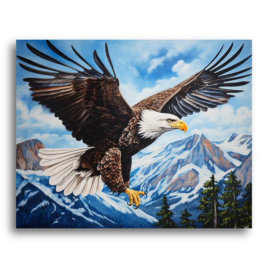 Eagle in Flight – Paint by Numbers Kit