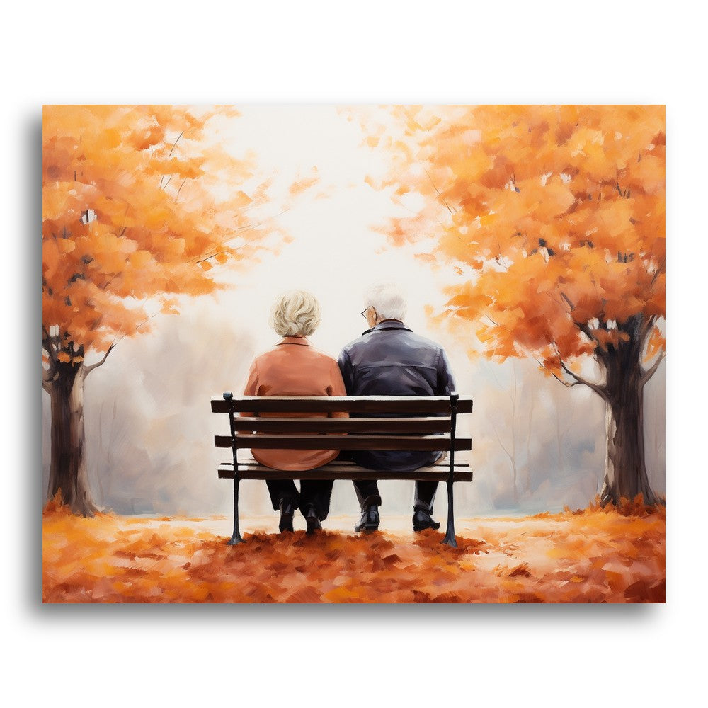 Autumn Bench Companions – Paint by Numbers Kit