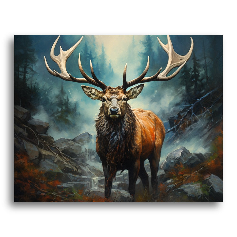 Majestic Forest Elk – Paint by Numbers Kit