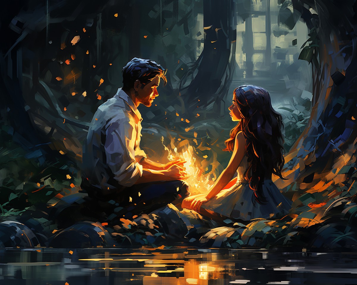 Enchanted Forest Campfire – Paint by Numbers Kit
