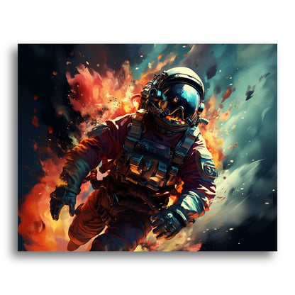 Fiery Space Explorer – Paint by Numbers Kit