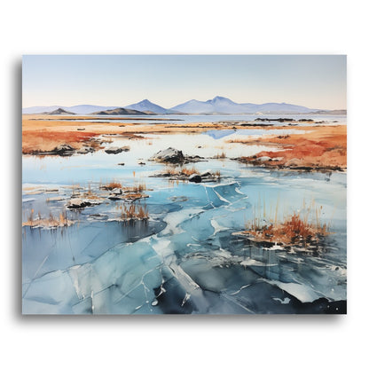 Frozen Marshland Vista – Paint by Numbers Kit