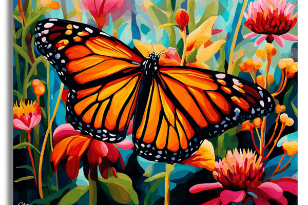 Animals paint by numbers