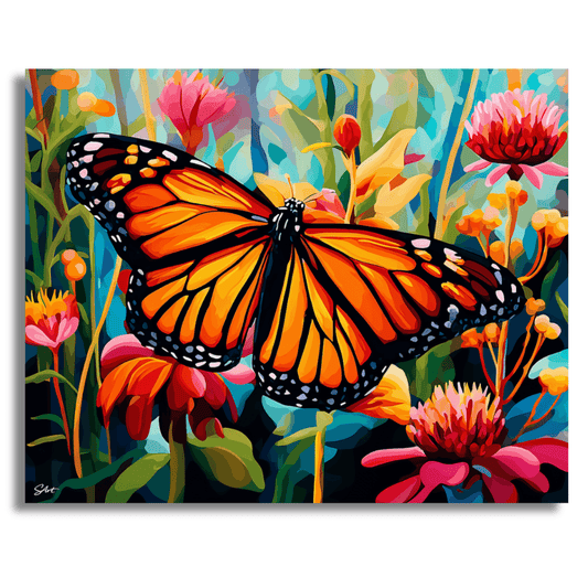 Monarch Butterfly – Paint by Numbers Kit