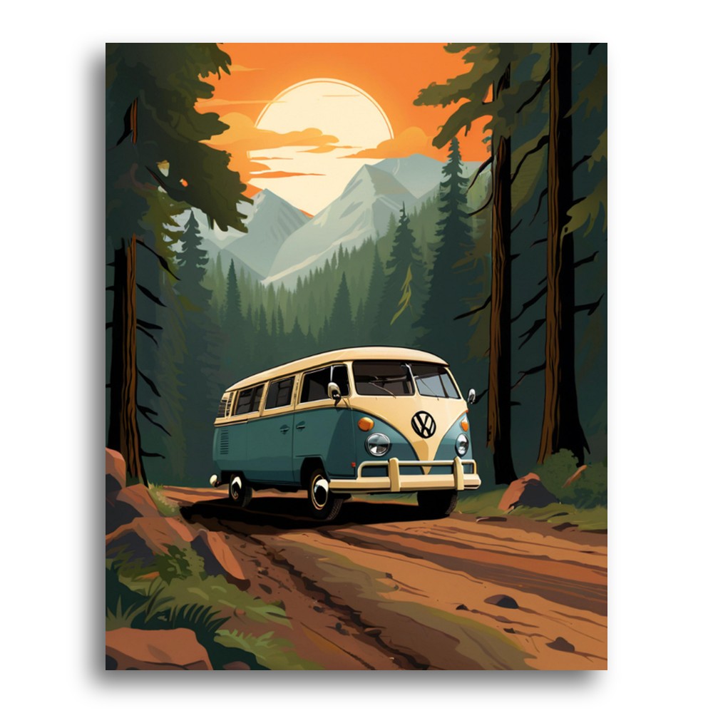 Sunset Forest Van – Paint by Numbers Kit