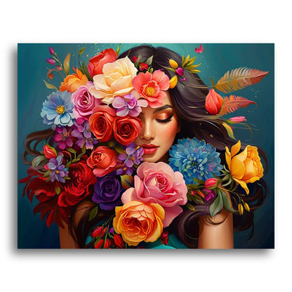 Floral Crowned Woman – Paint by Numbers Kit