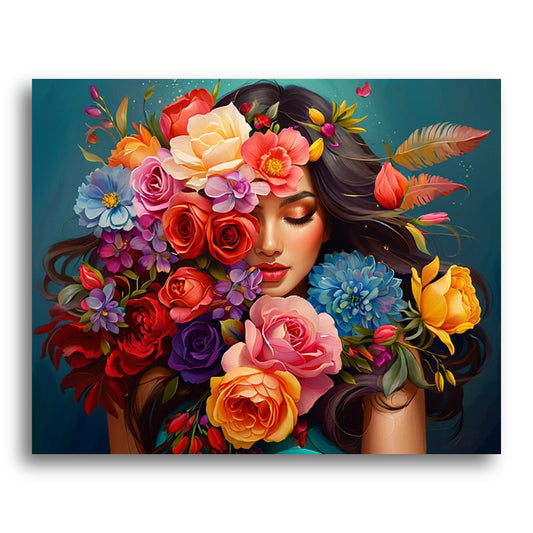 Floral Crowned Woman – Paint by Numbers Kit