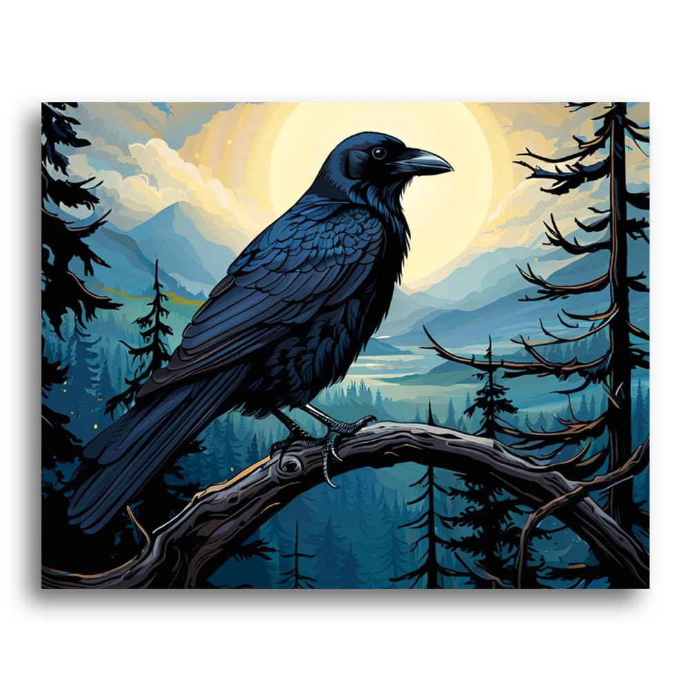 Midnight Raven Watch – Paint by Numbers Kit