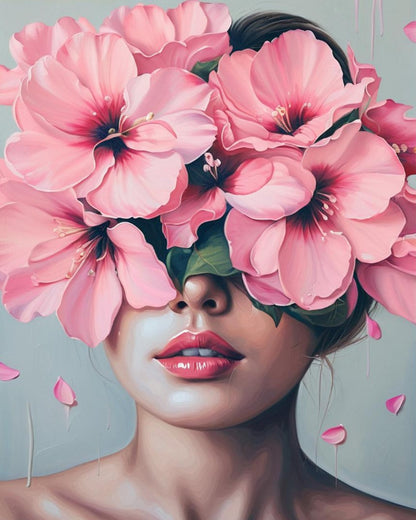 Blossom Veil Woman – Paint by Numbers Kit