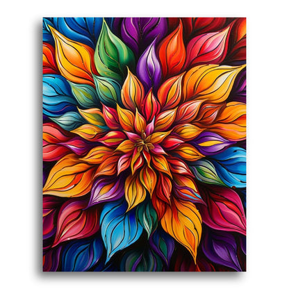 Vibrant Floral Burst – Paint by Numbers Kit