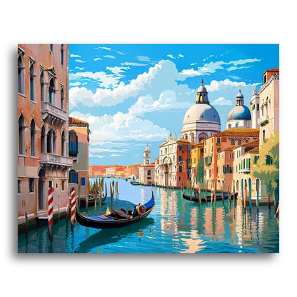 Venetian Gondola Canal – Paint by Numbers Kit